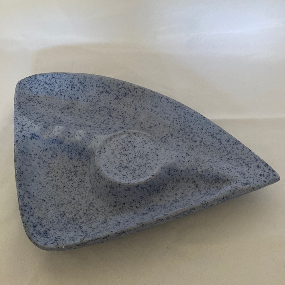 Blue Lava Glaze Large MCM Ashtray Cigars/Cigarettes